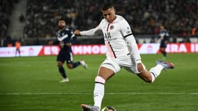Kylian Mbappé lors de Bordeaux-PSG
