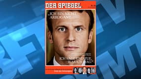 Emmanuel Macron à la une de Der Spiegel.