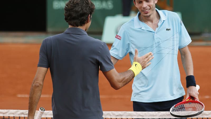 Nicolas Mahut et Roger Federer
