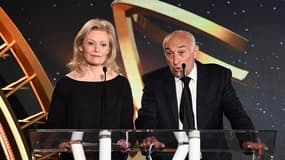Nathalie Boy de la Tour (présidente de la LFP) et Philippe Piat (président de l'UNFP)