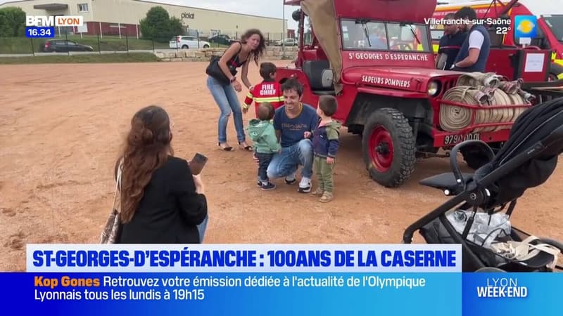 Isère: la caserne de pompiers de Saint-Georges-d'Espéranche fête ses cent ans