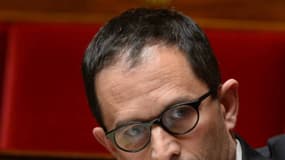 Benoît Hamon sur les bancs de l'Assemblée nationale.