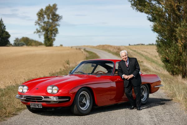 André Trigano et sa Lamborghini 400 GT 2+2