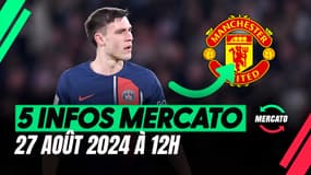Ugarte, Caqueret, Danso... Les 5 infos mercato du 27 août à la mi-journée