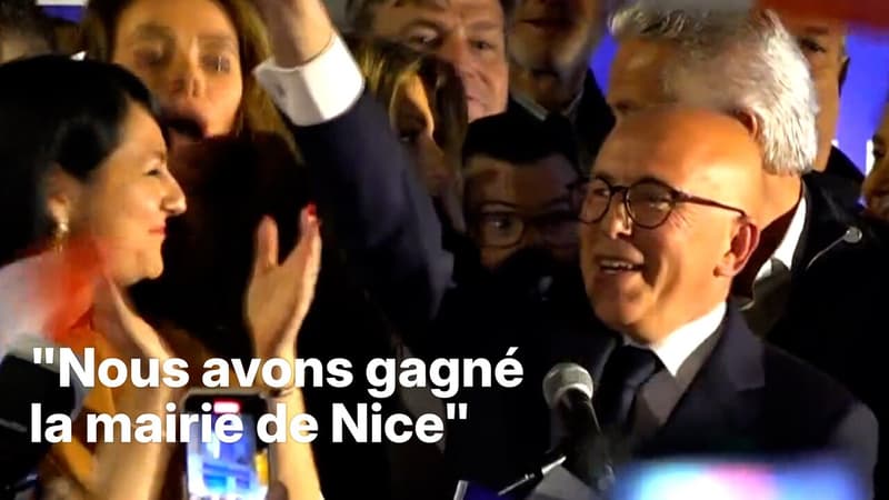 Municipales à Nice: "Nous avons gagné", se félicite Éric Ciotti