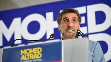Mohed Altrad lors de l'officialisation de sa candidature aux élections municipales de Montpellier.