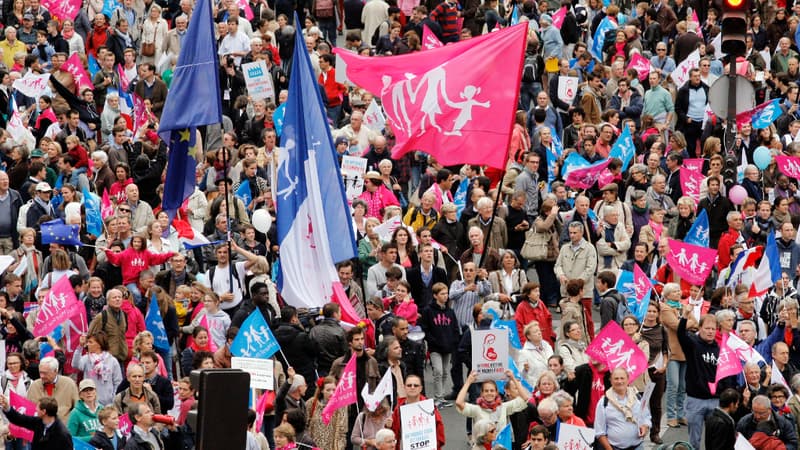 La Manif pour tous a revendiqué la présence de 500.000 personnes dans son cortège parisien.