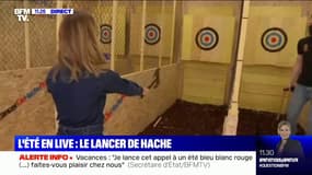 "L'été en live": le lancer de hache pour lâcher prise  