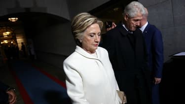 Hillary Clinton et Bill Clinton le jour de l'investiture de Donald Trump.