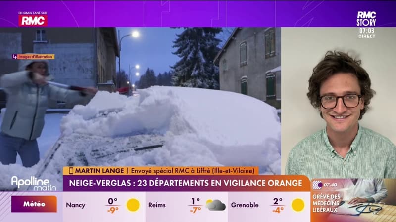 Neige-Verglas : 23 départements en vigilance orange