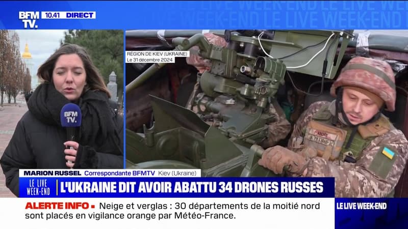 Guerre en Ukraine: 34 drones russes interceptés par la défense aérienne ukrainienne