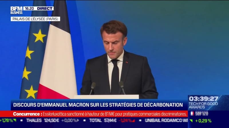 Discours d'Emmanuel Macron: l'Inflation Reduction Act aux Etats-Unis
