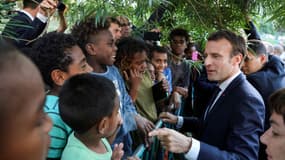 Emmanuel Macron le 4 mai 2018 à Nouméa 