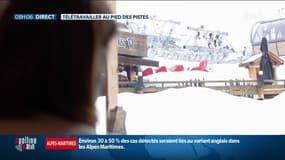 "On est un peu en vacances": des employés en télétravail s'exilent à la montagne