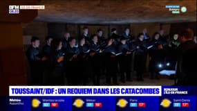 Paris: un requiem dans les catacombes à l'occasion de la Toussaint