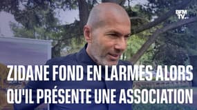 Zinédine Zidane ému aux larmes après avoir été nommé parrain d'une association pour enfants malades du cancer  