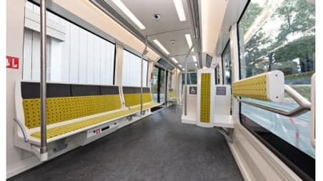 Intérieur du nouveau métro de Rennes Intérieur du nouveau métro de Rennes