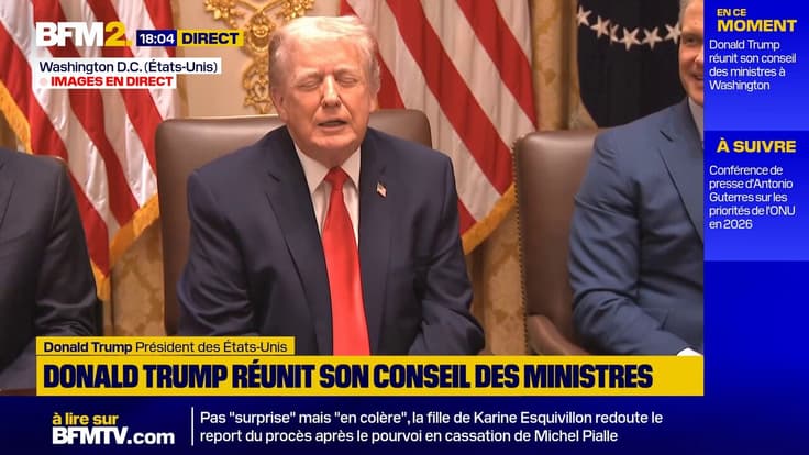 "C'était assez ennuyeux mais je n'ai pas dormi" Donald Trump explique pourquoi il "ferme les yeux" en conseil des ministres
