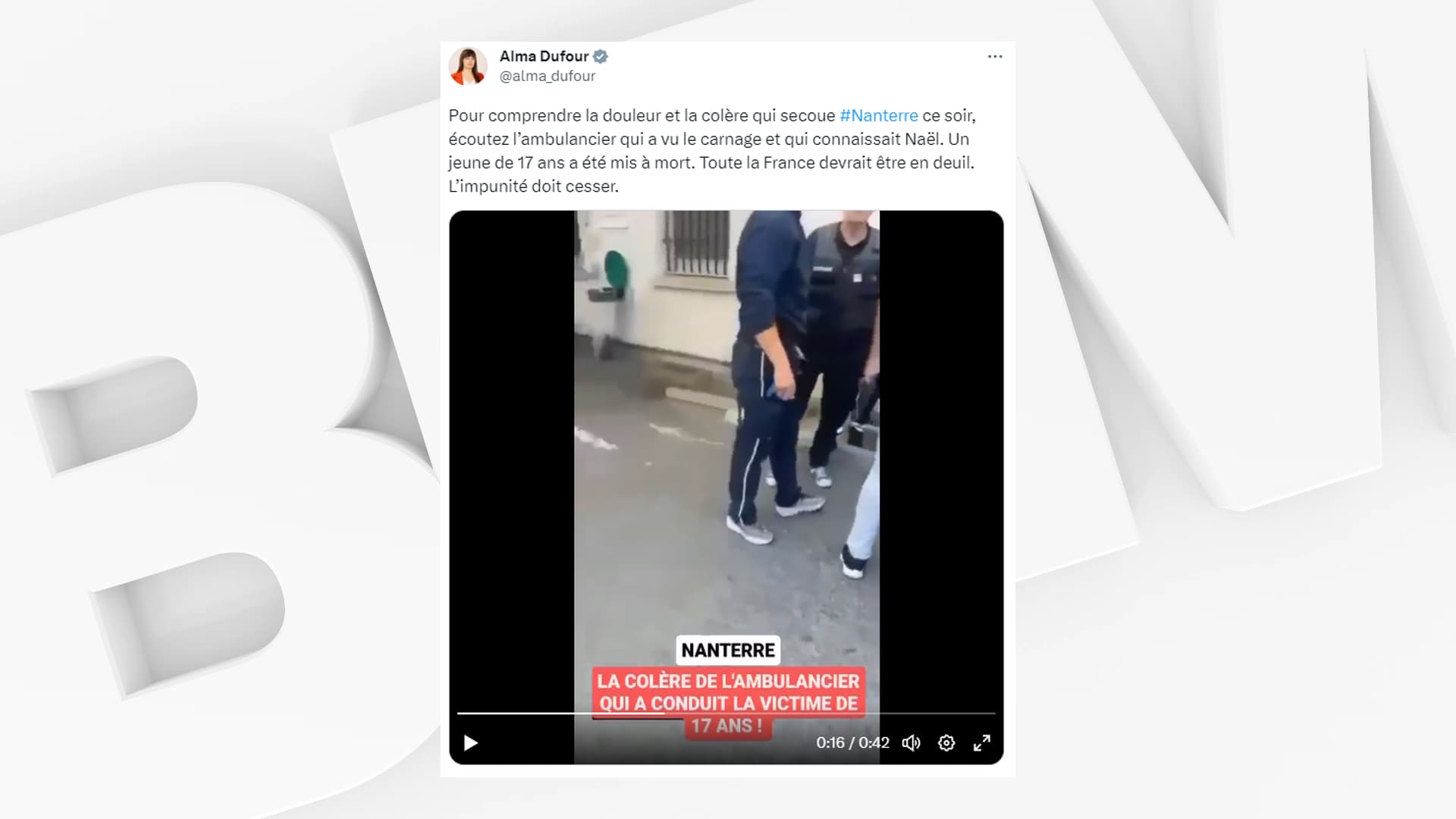 Mort De Nahel La Femme Du Policier A Touch La Cagnotte D Million Hot