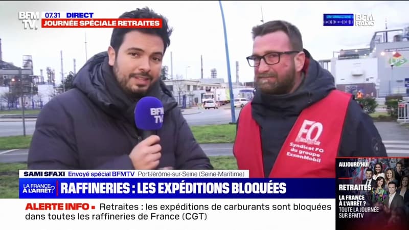 En Seine-Maritime, ce délégué FO affirme qu'il pourrait avoir des pénuries de carburants en raison de la grève dans les raffineries