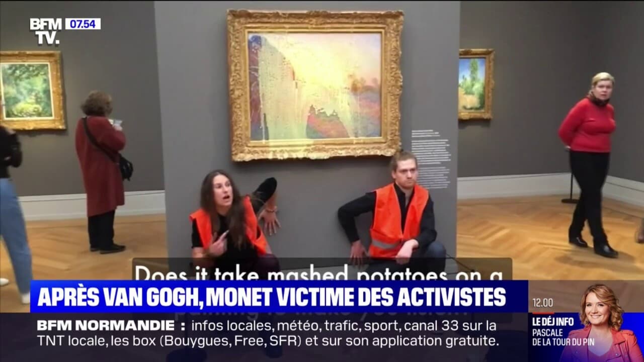 Un Tableau De Monet Vandalisé Par Des Activistes Au Musée Barberini, à ...