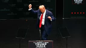 Le candidat Donald Trump lors d'un meeting de campagne en Géorgie, le 24 septembre 2024