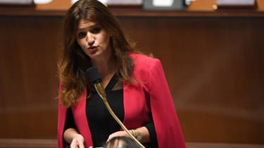 La secrétaire d'Etat à l'égalité entre les femmes et les hommes Marlène Schiappa, le 27 novembre 2018 à l'Assemblée nationale. (Photo d'illustration)