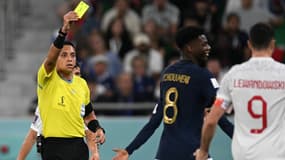 Le carton jaune très sévère reçu par Aurélien Tchouaméni face à la Pologne