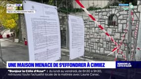  Nice: une maison menace de s'effondrer à Cimiez