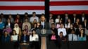 Le président américain Barack Obama s'exprimait samedi lors d'une conférence de presse à Kuala Kuala Lumpur, dans le cadre d'une tournée en Asie visant à "rééquilibrer" l'attention de la diplomatie américaine vers cette région.