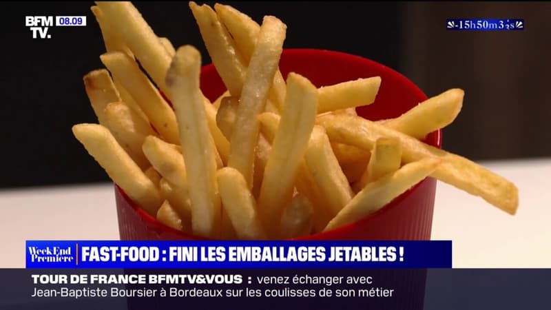 Les emballages jetables seront interdits dans les fast-food à partir du 1er janvier