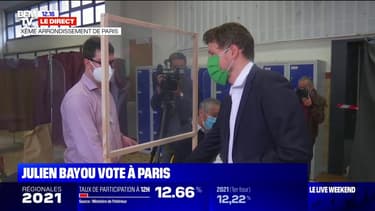 Second tour des régionales: Julien Bayou vote à Paris