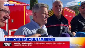 Incendie à Martigues: le feu est actuellement "contenu dans son enveloppe"