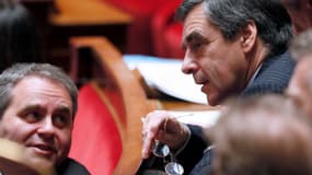 Xavier Bertrand (à droite) et François Fillon ( à gauche)
