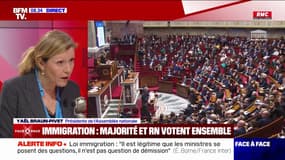 Yaël Braun-Pivet: "Je n'ai pas eu d'état d'âme" en votant pour la loi immigration
