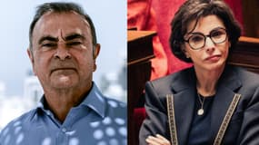 Carlos Ghosn et Rachida Dati.