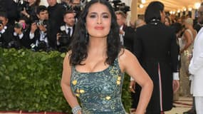 Salma Hayek à New York le 7 mai 2018