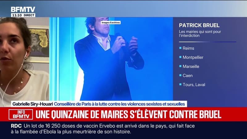 Affaire Patrick Bruel: "C'est une question politique et pas seulement une question juridique", estime la conseillère de Paris à la lutte contre les VSS sur l'opposition de la venue du chanteur dans certaines villes
