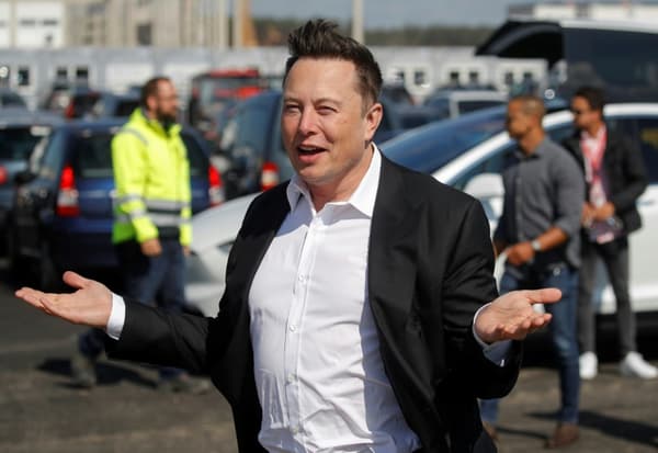 Elon Musk, le 3 septembre 2020 à Grünheide près de Berlin