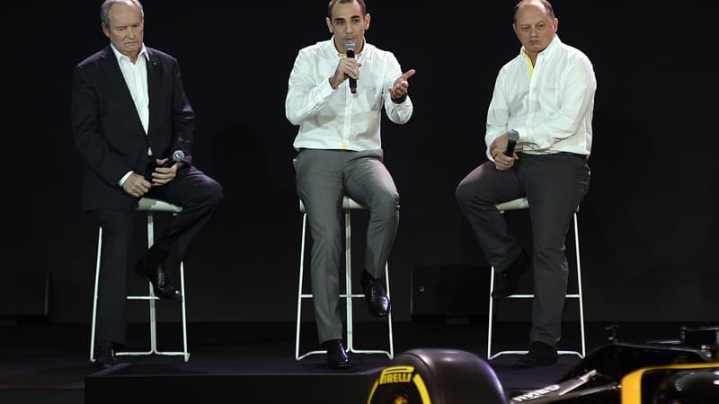 Jérôme Stoll, Cyril Abiteboul et Frédéric Vasseur