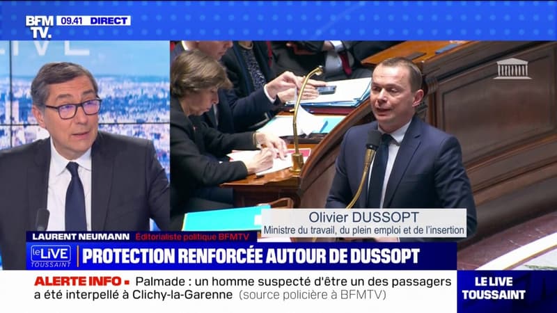 Protection policière renforcée autour du ministre du Travail Olivier Dussopt