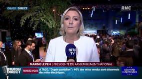 Européennes: pour Marine Le Pen, Emmanuel Macron "n'a d'autre choix que de dissoudre l'Assemblée nationale"