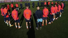 Le Barça a observé une minute de silence ce mardi avant son entraînement