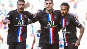 Kylian Mbappé, Mauro Icardi et Neymar