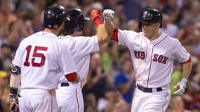 Des joueurs des Red Sox