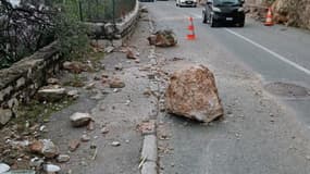 L'éboulement a provoqué la fermeture de la basse corniche dans les deux sens, un géologue se rendra sur place ce dimanche 25 février