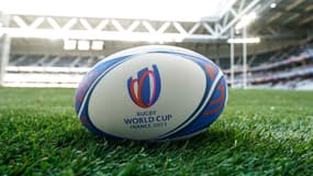 Un ballon de la Coupe du monde de rugby 2023