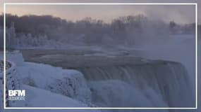 Les chutes du Niagara transformées en un royaume de glace