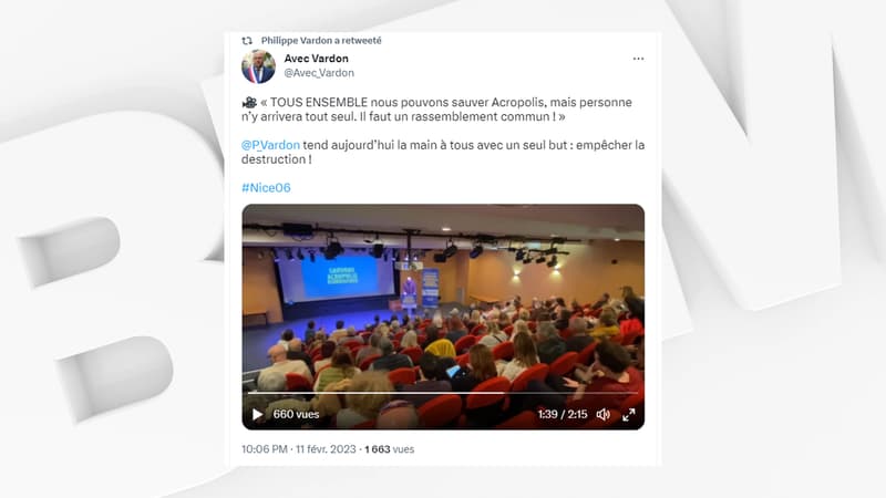 Philippe Vardon tend la main à Éric Ciotti contre la destruction d'Acropolis.