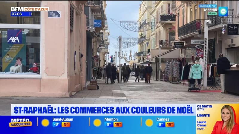 Saint-Raphaël: les petits commerçants se mettent aux couleurs de Noël